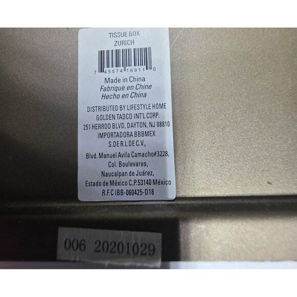 Stainless Steel Tissue Box Cover Holder rust-resistant square modern bathroom - Picture 4 of 6